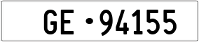 Trailer License Plate